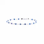 Dandy Street – shop online bracciali uomo di tendenza – bracciale uomo in argento – bracciale chiusura moschettone – pietre semipreziose lapislazzuli – Selen