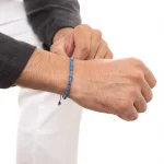 Dandy Street – shop online bracciali uomo di tendenza – bracciale uomo in argento – bracciale macrame – pietre semipreziose pirite vinile africano – Chagall