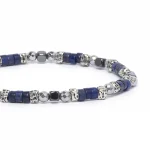 Dandy Street - shop online bracciali uomo di tendenza - bracciale elastico - bracciale uomo - bracciale pietre dure ematite lapislazzuli - Ginger