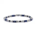 Dandy Street – shop online bracciali uomo di tendenza – bracciale elastico – bracciale uomo – bracciale pietre dure ematite lapislazzuli – Ginger