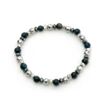 Dandy Street – shop online bracciali uomo di tendenza – bracciale elastico – bracciale uomo – bracciale pietre dure ematite occhio di tigre – Gurtas