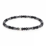 Dandy Street – shop online bracciali uomo di tendenza – bracciale elastico – bracciale uomo – bracciale pietre naturali ematite onice – Emat