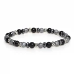 Dandy Street – shop online bracciali uomo di tendenza – bracciale elastico – bracciale uomo – bracciale pietre dure ematite onice – Trout