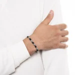 Dandy Street – shop online bracciali uomo di tendenza – bracciale elastico – bracciale uomo – bracciale pietre dure ematite onice – Trout