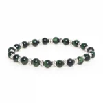 Dandy Street – shop online bracciali uomo di tendenza – bracciale elastico – bracciale uomo – bracciale di pietre occhio di tigre – Poppies