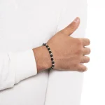 Dandy Street – shop online bracciali uomo di tendenza – bracciale elastico – bracciale uomo – bracciale di pietre occhio di tigre – Poppies