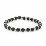 Dandy Street – shop online bracciali uomo di tendenza – bracciale elastico – bracciale uomo – bracciale onice nero – Batid