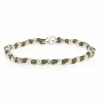 Dandy Street – shop online bracciali uomo di tendenza – bracciale uomo in argento – bracciale chiusura moschettone – Muschio