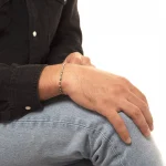Dandy Street – shop online bracciali uomo di tendenza – bracciale uomo in argento – bracciale chiusura moschettone – pietre semipreziose turchese africano – Jokum