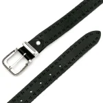 Dandy Street – vendita online – accessori uomo – cintura nera uomo cuoio – cinture artigianali – cinture pelle – lavorazione traforata – Levion
