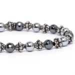 Dandy Street - vendita online - bracciale uomo - pietre naturali ematite liscia - Ematite