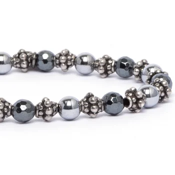 Dandy Street - vendita online - bracciale uomo - pietre naturali ematite liscia - Ematite