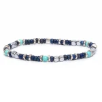 Dandy Street – vendita online – bracciale uomo – pietre naturali lapislazzuli aulite ematite – Mare