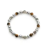 Dandy Street – vendita online – bracciale uomo – pietre naturali occhio di tigre ematite agata – Grener