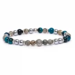 Dandy Street – vendita online – bracciale uomo – pietre naturali occhio di tigre labradorite – Sirio
