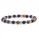 Dandy Street – bracciale uomo – pietre naturali occhio di tigre – Mondo