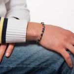 Dandy Street – bracciale uomo – pietre naturali occhio di tigre – Mondo