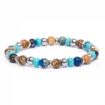Dandy Street – vendita online – bracciale uomo – pietre naturali aulite diaspro imperiale – universo