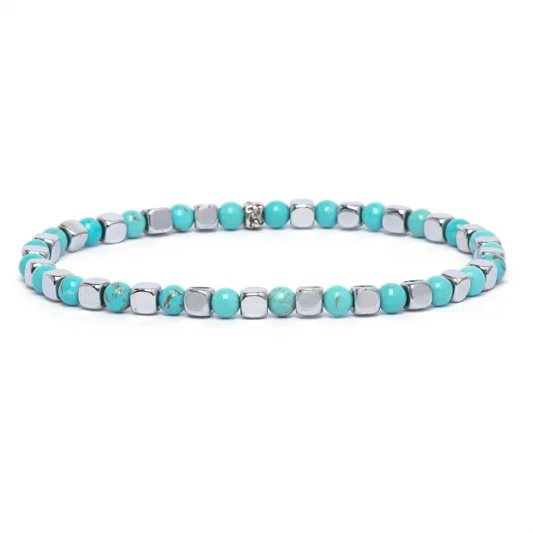 Dandy Street - vendita online - bracciali uomo di tendeza - pietre naturali aulite turchese ematite - Antares