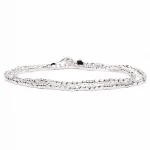 Dandy Street – vendita online – bracciali uomo di tendeza – bracciale doppio giro stampa argento 925 – filo braided – chiusura moschettone – Peter