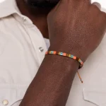 Dandy Street – vendita online – bracciali uomo di tendeza – bracciale macramè – perle tila miyuki giapponesi vetro sfumato – Tomi