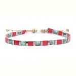 Dandy Street – vendita online – bracciali uomo di tendeza – bracciale macramè – perle tila miyuki giapponesi vetro sfumato – Yoko