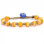 Dandy Street – vendita online – bracciali uomo di tendeza – bracciale taglia unica con perle di vetro di murano – Crevan