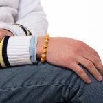 Dandy Street – vendita online – bracciali uomo di tendeza – bracciale taglia unica con perle di vetro di murano – Crevan