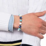 Dandy Street – vendita online – bracciali uomo di tendeza – bracciale taglia unica con perle di vetro di murano – Giudecca