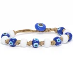 Dandy Street – vendita online – bracciali uomo di tendeza – bracciale taglia unica con perle di vetro di murano – Lido