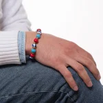 Dandy Street – vendita online – bracciali uomo di tendeza – bracciale taglia unica con perle di vetro di murano – Murano
