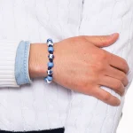 Dandy Street – vendita online – bracciali uomo di tendeza – bracciale taglia unica con perle di vetro di murano – Torcello