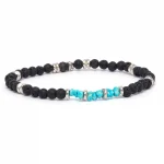 Dandy Street – vendita online – bracciali uomo di tendeza – pietre naturali turchese lavica – Lava