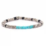 Dandy Street – vendita online – bracciali uomo di tendeza – pietre naturali vinile africano aulite – Sea