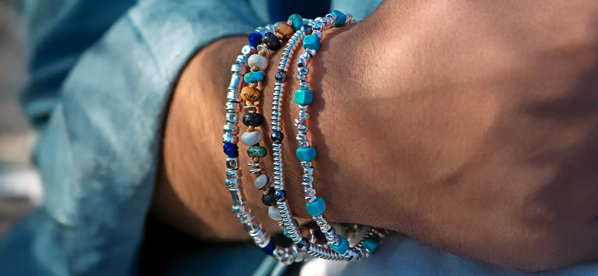 Dandy Street - vendita gioielli uomo - bracciali in argento 925 e pietre naturali