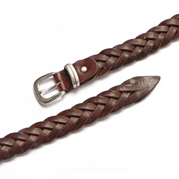 Dandy Street - vendita online - accessori uomo - cintura uomo cuoio - cintura artigianale - cintura pelle - Cintura cuoio uomo intrecciata - Twisted