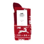 Dandy Street – shop online – accessori uomo calzini uomo cotone – calzini da uomo con renne e fiocchi rosso