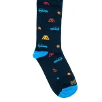 Dandy Street – shop online – accessori uomo calzini uomo cotone – calzini da uomo in fantasia di qualità blu scuro