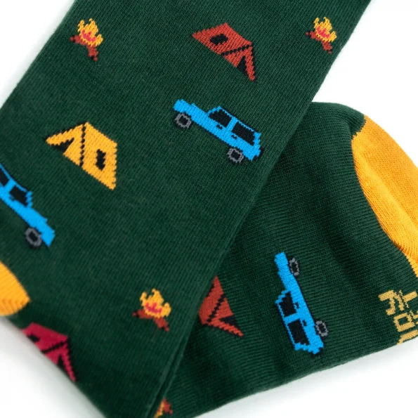 Dandy Street - shop online - accessori uomo calzini uomo cotone - calzini da uomo in fantasia di qualità verde scuro