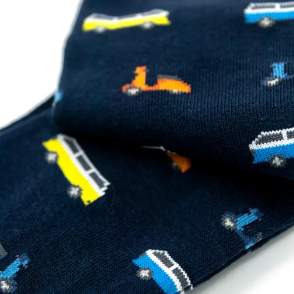 Dandy Street - shop online - accessori uomo calzini uomo cotone - calzini in cotone con lavorazione in fantasia blu scuro