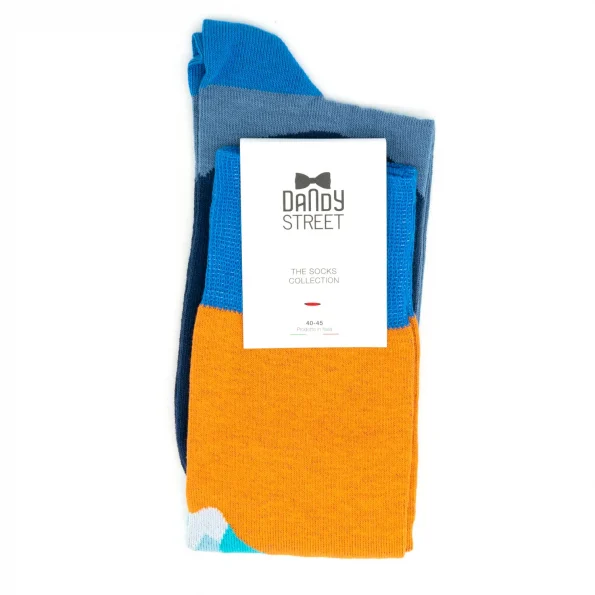 Dandy Street - shop online - accessori uomo calzini uomo cotone - calzini in cotone di qualità e originali azzurri