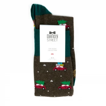 Dandy Street - shop online - accessori uomo calzini uomo cotone - calzino da uomo in fantasia natalizia