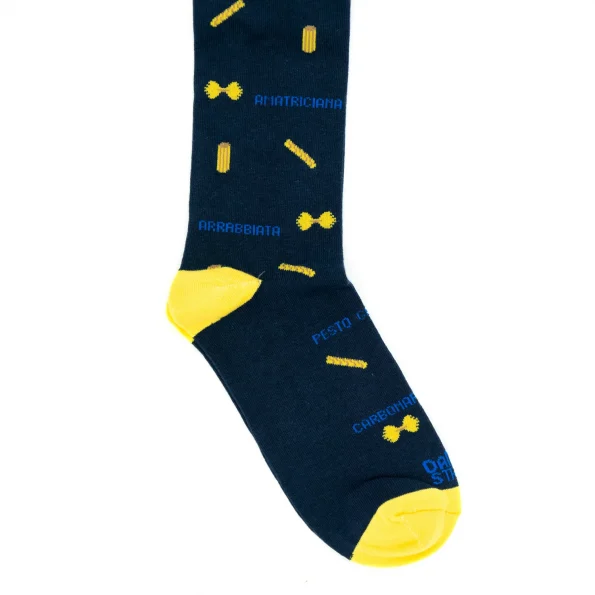 Dandy Street - shop online - accessori uomo calzini uomo cotone - calzino da uomo originale in cotone blu scuro