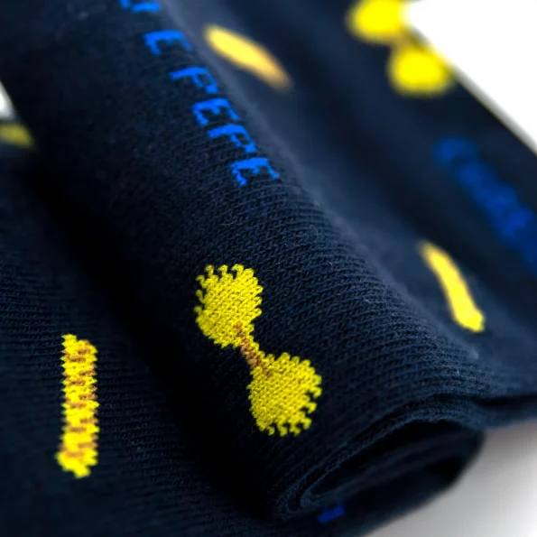 Dandy Street - shop online - accessori uomo calzini uomo cotone - calzino da uomo originale in cotone blu scuro
