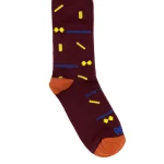 Dandy Street – shop online – accessori uomo calzini uomo cotone – calzino da uomo originale in cotone bordeaux