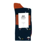 Dandy Street - shop online - accessori uomo calzini uomo cotone - calzino in cotone originale e di classe blu scuro