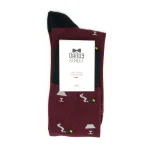 Dandy Street - shop online - accessori uomo calzini uomo cotone - calzino in cotone originale e di classe bordeaux