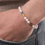 Dandy Street – shop online bracciali uomo di tendenza – bracciale elastico – bracciale uomo estate con pietre – Briskyl