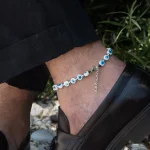 Dandy Street – shop online – cavigliera di tendenza made in italy – cavigliera da uomo accessorio estate – Lucky White