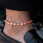 Dandy Street – shop online – cavigliera di tendenza made in italy – cavigliera da uomo accessorio mare – Lucky Orange